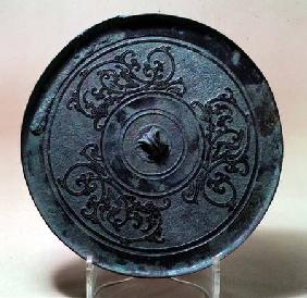Mirror with Interlacing Dragons, Chinese, Eastern Zhou Dynasty,Warring States period 475-221 BC