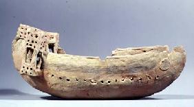 Model of a boat with a high poop deck from a Tomb at AmathusCyprus 6th centur