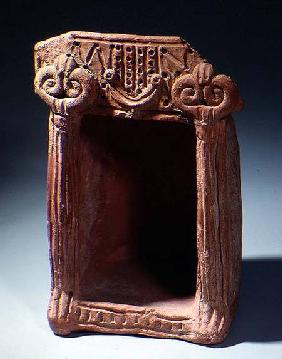 Model of a shrine with sacred columnsIron Age c.900 BC