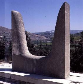 Modern reproduction of the Minoan symbolic Bulls' Horns 20th centu