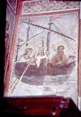 Pope Sylvester Returns to Romefrom the cycle of the life of Constantine in the Chapel of St. Sylvest 1246
