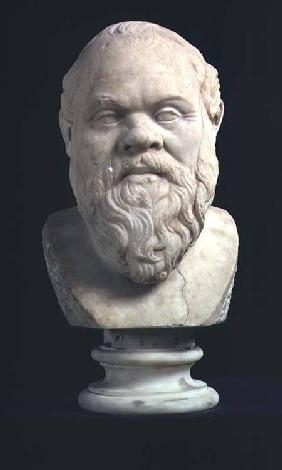Portrait bust of Socrates (469-339 BC) copy of Gr
