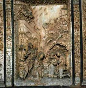 Relief Panel depicting the Adoration of the Infant Christ mid-late 1