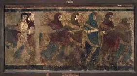 Ritual Funeral Dance, decoration from Tomb No. 11 from Via dei Cappuccini,Ruvo 5th centur
