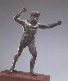Statuette of Herakles brandishing his club, Classical Greek Argive per