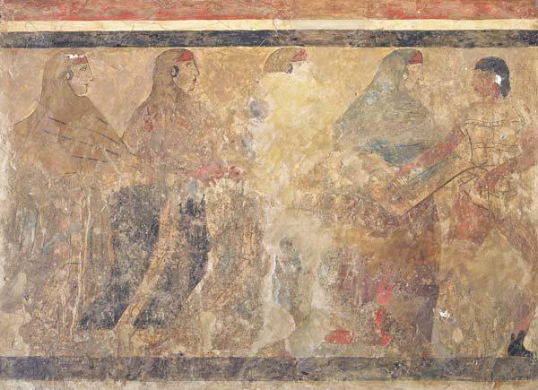 Ritual Funeral Dance, decoration from Tomb no. 11 from Via dei Cappuccini,Ruvo 5th centur