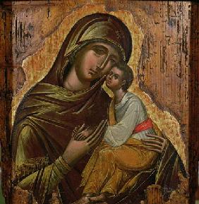 Virgin of TendernessGreek icon from Crete late 15th
