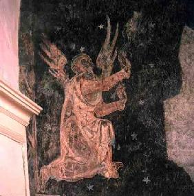 Wall painting depicting an angel late 13th