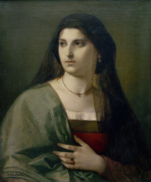 Bildnis junge Römerin von Anselm Feuerbach