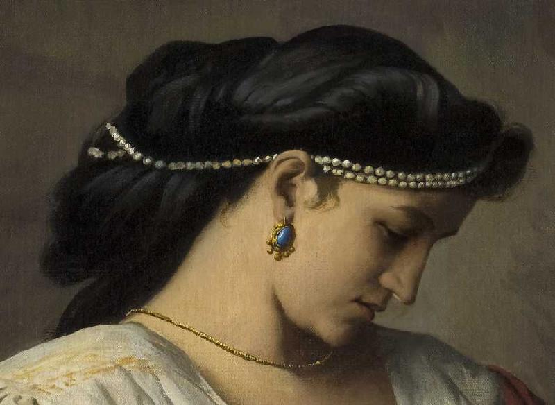 Medea (Detail: Kopf der Medea) von Anselm Feuerbach