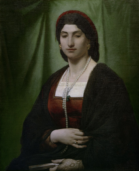 Nanna mit Perlenkette von Anselm Feuerbach