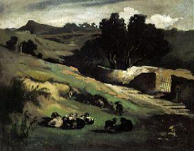 Landschaft mit Ziegen 1873