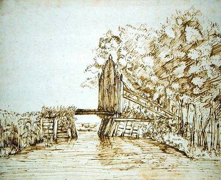 Small Bridge over Water and the Gate to the Estate von Anthonie van Borssom