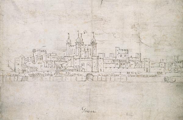 The Tower of London, from 'The Panorama of London' von Anthonis van den Wyngaerde