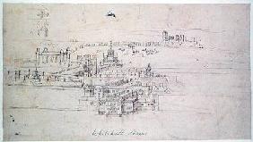 Whitehall Stairs, from 'The Panorama of London' c.1544  an