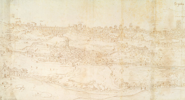 View of Segovia von Anthonis van den Wyngaerde