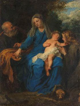Die heilige Familie mit Maria Magdalena Um 1620 - 