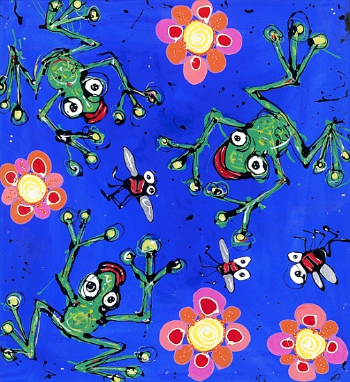 Frog Wallpaper von Anthony  Breslin