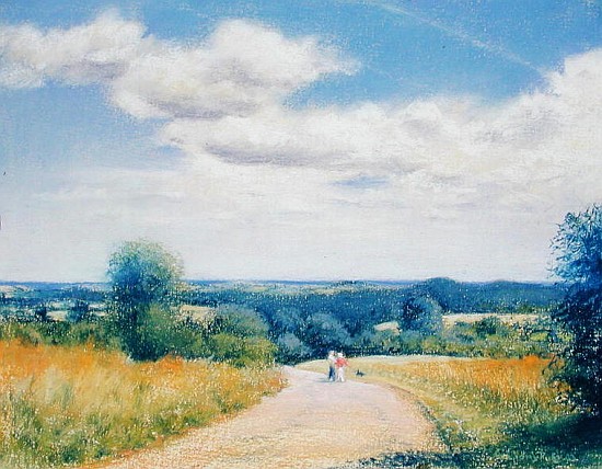 Sunday Stroll, 2003 (pastel on paper)  von Anthony  Rule