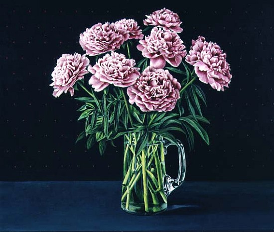 Flowers in a Glass Jug, 1983 (acrylic on board)  von Anthony  Southcombe