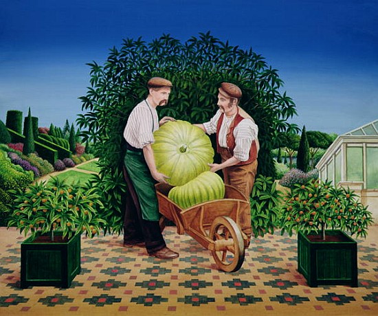 Gardeners, 1990 (acrylic on board)  von Anthony  Southcombe