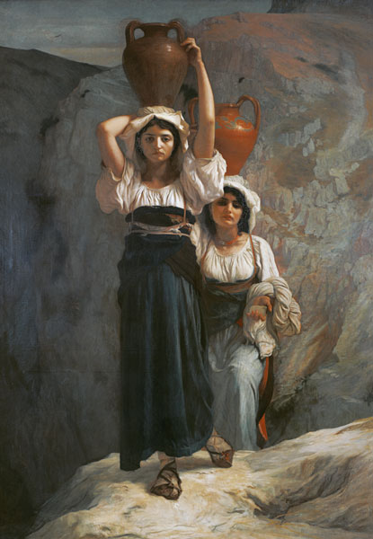 The Girls of Alvito von Antoine Auguste Ernest Herbert or Hebert