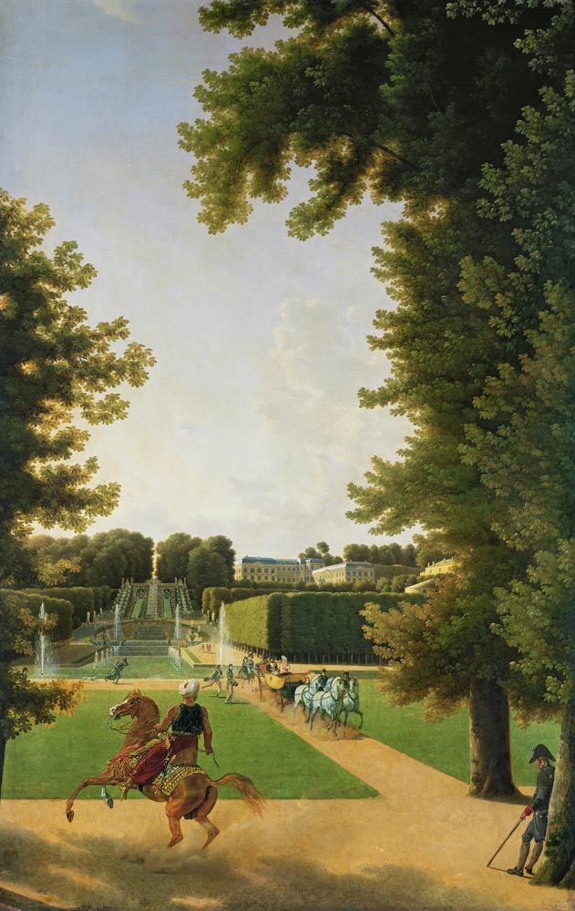 Promenade of Napoleon I (1769-1821) and Marie-Louise (1791-1847) von Antoine Bidauld