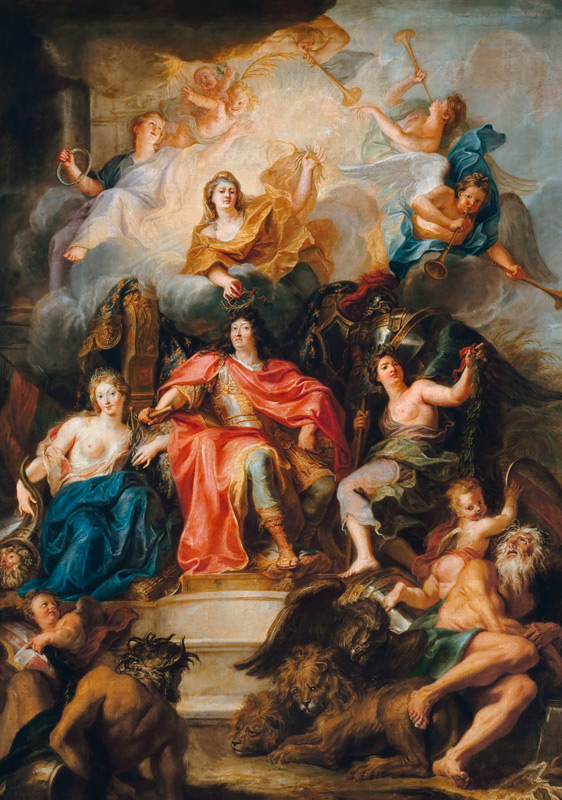Die Verherrlichung Ludwigs. XIV. von Antoine Coypel