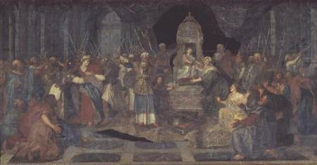 Athaliah chased from the Temple von Antoine Coypel