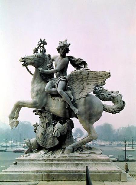 Mercury on Pegasus ('Le Cheval de Marly') von Antoine Coysevox
