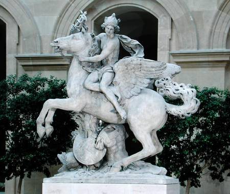 Mercury riding Pegasus, known as 'the Horse of Marly' von Antoine Coysevox