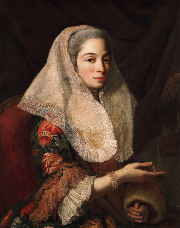 Porträt einer jungen Maltesischen Frau von Antoine de Favray