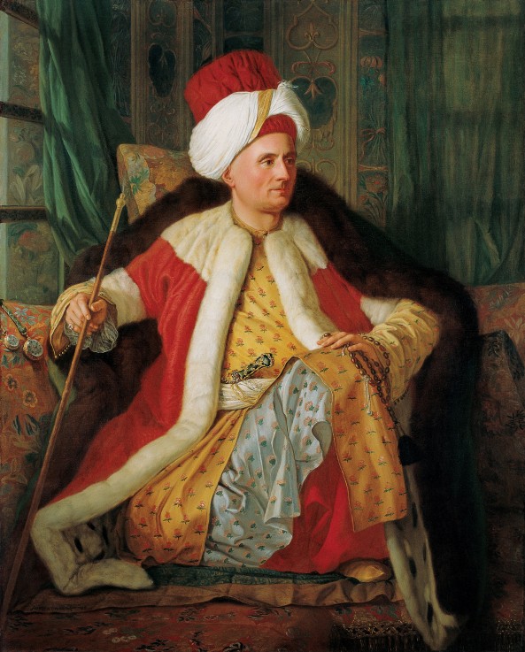 Bildnis Charles Gravier, comte de Vergennes, Botschafter an der Hohen Pforte, im türkischen Kleid von Antoine de Favray