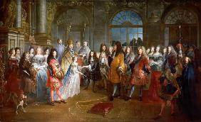 Die Vermählung von Maria Adelaide mit Louis de Bourbon, dauphin de Viennois am 7. Dezember 1697 1715