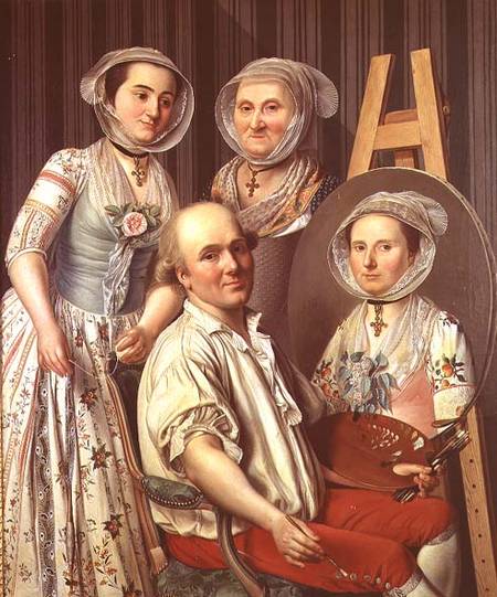 The Artist and His Family von Antoine Raspal