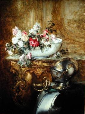 Still Life of a Bowl of Flowers