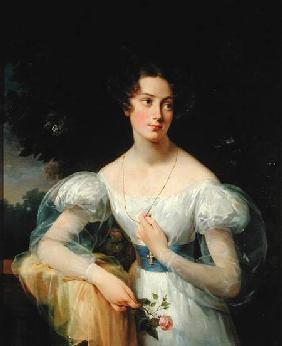 Portrait of Hortense Ballu, future Madame Alphonse Jacob-Desmalter c.1832-37