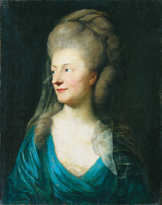 Bildnis der Johanna Henriette Louise Gräfin von Bestucheff-Rumin, geb. von Carlowitz (1717-1787) (?) von Anton Graff