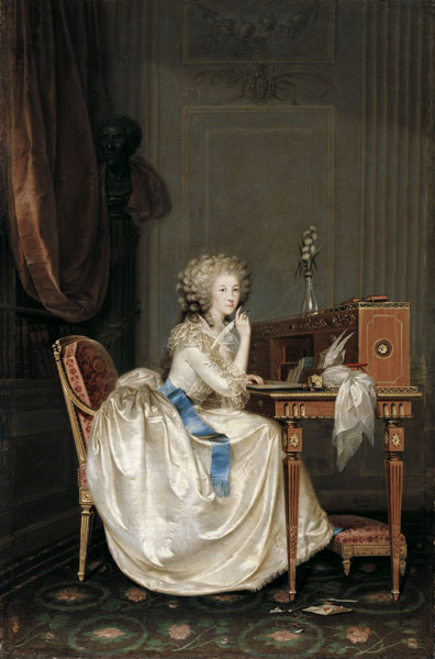 Porträt von Marie-Louise von Savoyen-Carignan (1749-1792), Prinzessin de Lamballe von Anton Hickel