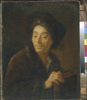 Porträt von Schauspieler Jakow Danilowitsch Schumski (1732-1812) 1760