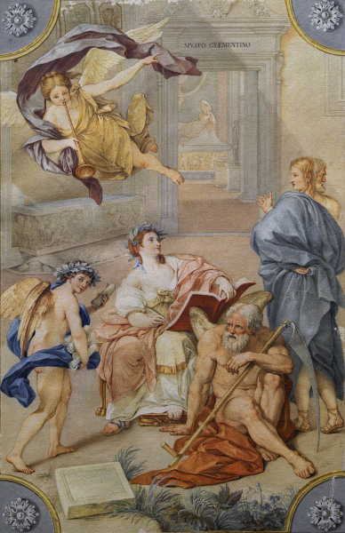 Mengs,Allegorie auf d.Museum Clementinum von Anton Raffael Mengs