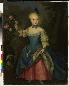Bildnis der Henriette von Holzhausen (1753-1831) Um 1758/59