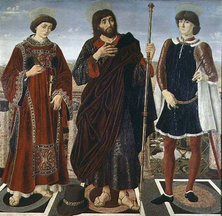 SS. Vincent of Saragossa, James and Eustace von Antonio and Piero Pollaiolo