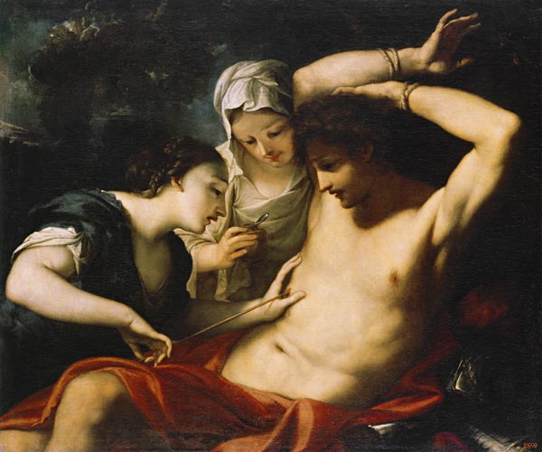 Die Heiligen Sebastian, Irene und Luzia von Antonio Balestra