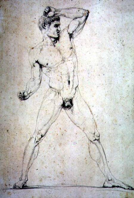 Male Nude, Creugas of Durazzo, from Pausanias's description of the Nemean Games in his "Itinary" of von Antonio Canova