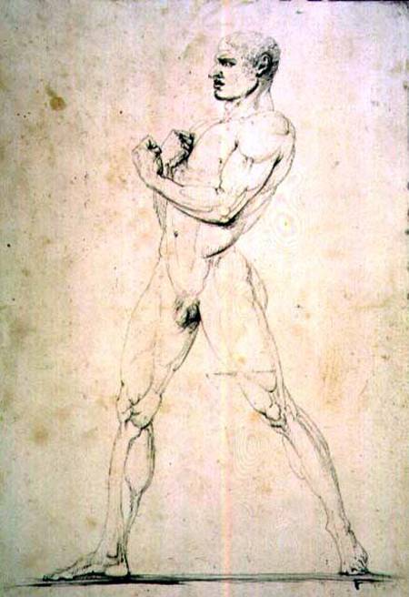 Male Nude, Damoxenos of Syracuse, from Pausanias's description of the Nemean Games in his "Itinary" von Antonio Canova