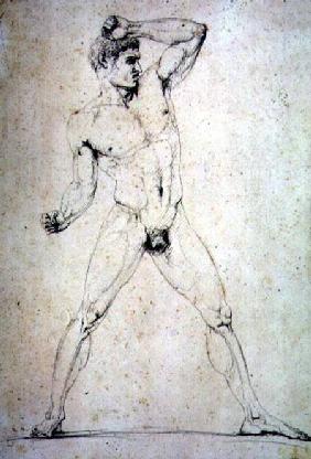 Male Nude, Creugas of Durazzo, from Pausanias's description of the Nemean Games in his "Itinary" of 1794  and