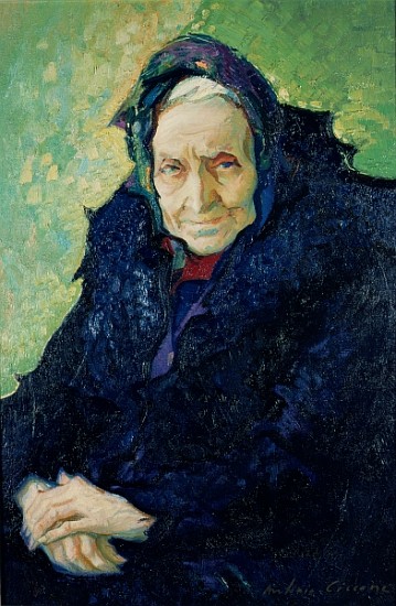 Elettra in Violet Blue, 1966-67 (oil on canvas)  von Antonio  Ciccone