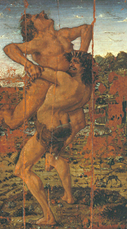 Herkules und Antaeus von Antonio del Pollaiuolo