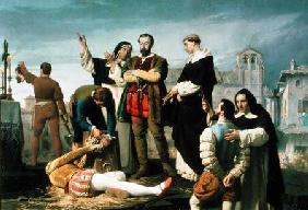 The Comuneros: Juan de Padilla (1490-1521) Juan Bravo and Francisco Maldonado at the Scaffold 1860